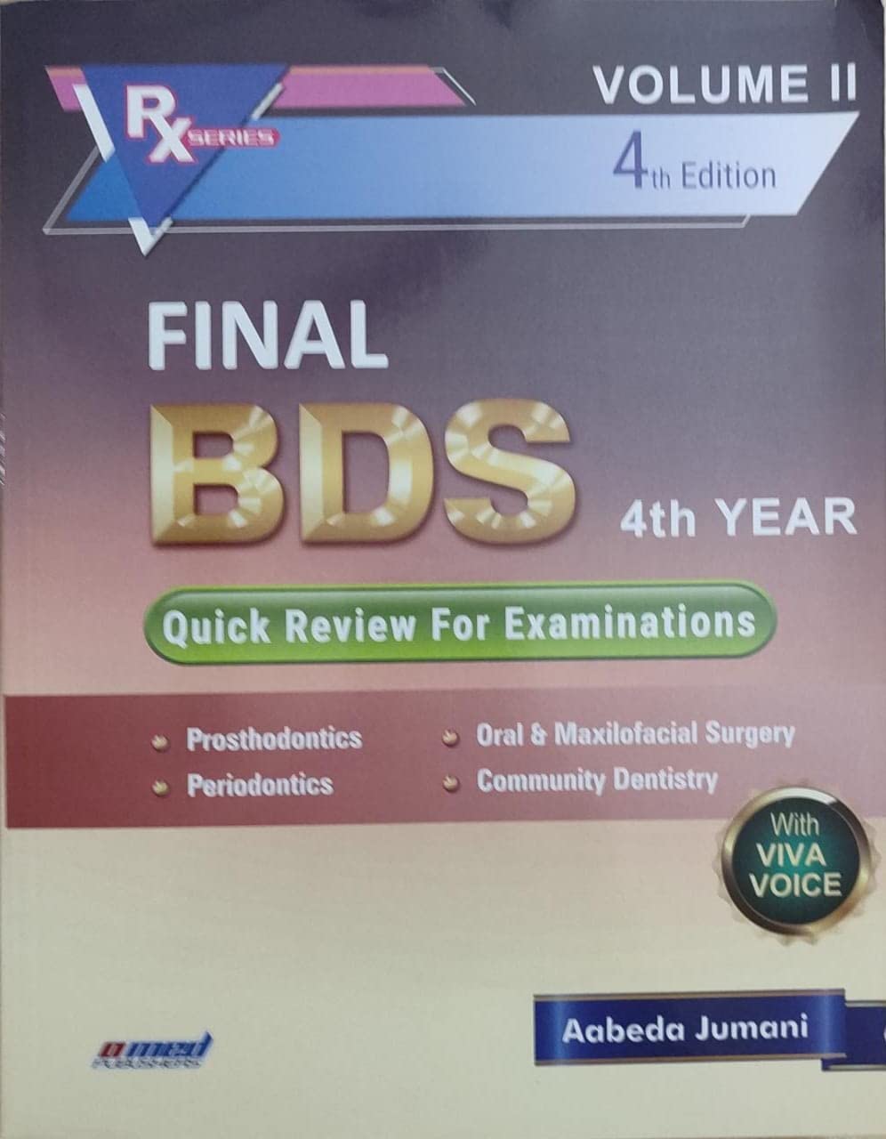 Final BDS Quick Review for Examination, 4/e 2 Vol. set, 2021